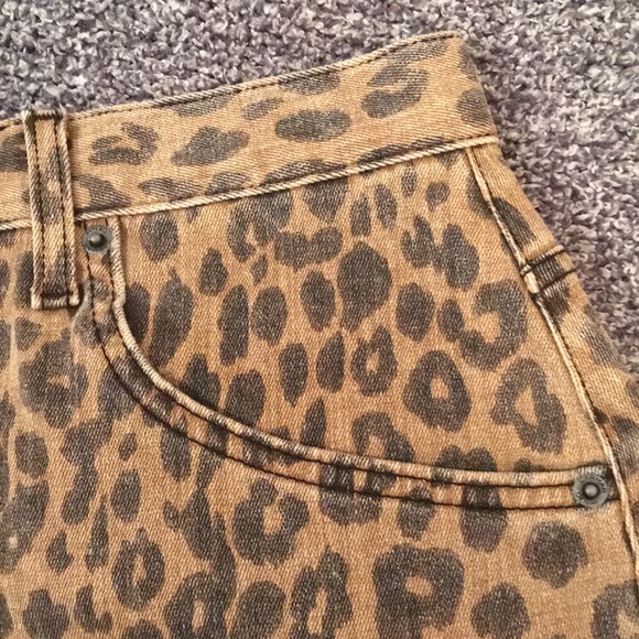 Current/Elliott Brown and Black Skater Mini Skirt - Picture 6 of 16